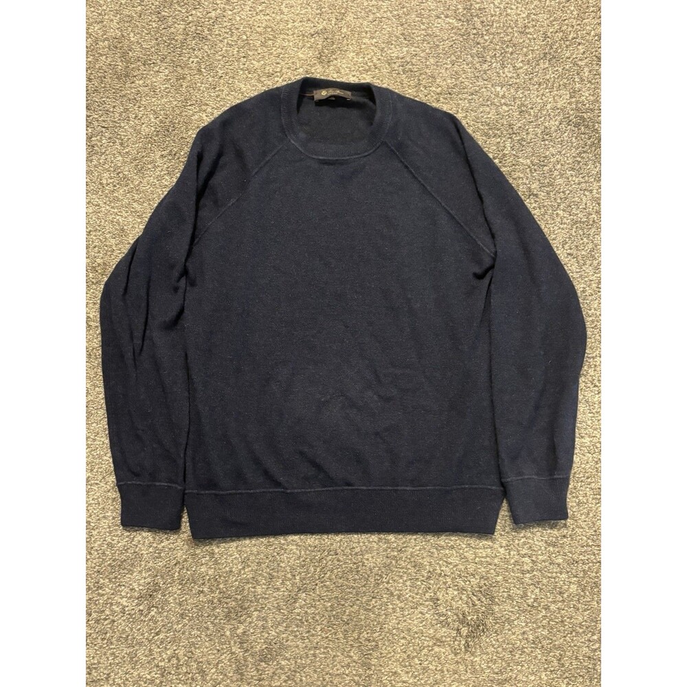 Loro Piana 100% Cashmere Sweater Navy Blue Szize 48